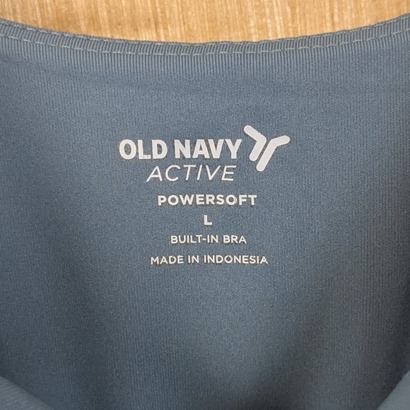 Old Navy Active PowerSoft Dress Womens Large Built In Bra Blue Tennis Prep - Picture 2 of 8